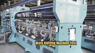Warp Knit Machine-test uitgevoerd voor kwaliteit