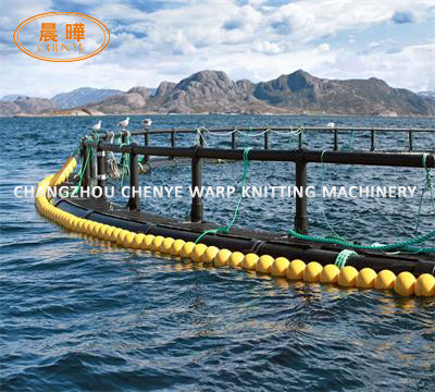 Raschel machine knobloze visserij krab netten maken voor diepzeeaquiculture