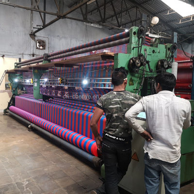 Soepele werking 220'' Enkele naald-balk schaduw net kettingbreimachine met 80% werkbreedte