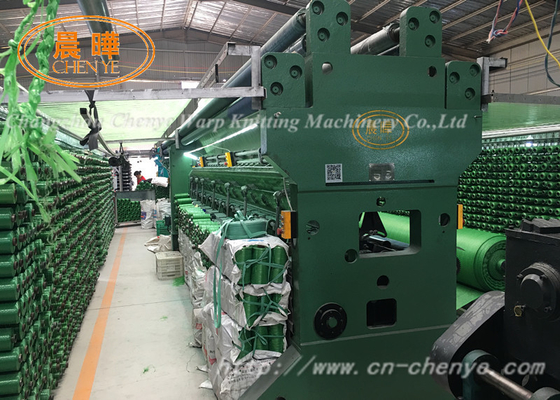 Soepele werking 220'' Enkele naald-balk schaduw net kettingbreimachine met 80% werkbreedte