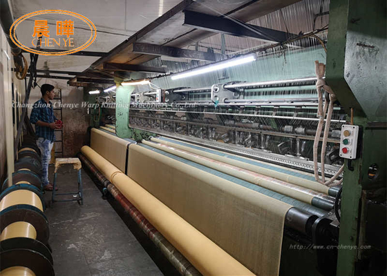 Soepele werking 220'' Enkele naald-balk schaduw net kettingbreimachine met 80% werkbreedte