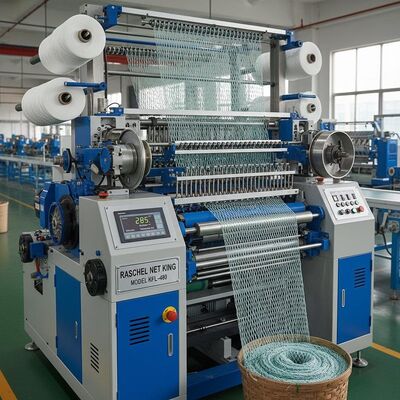 Raschel Nettenknooploze Visnet Maaimachine voor Diepzee Aquacultuur met 200-480rpm Snelheid