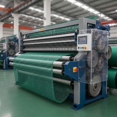 Machine voor het maken van schaduwnetten met hoge snelheid van 200 tot 450 tpm, met een werkbreedte van 135